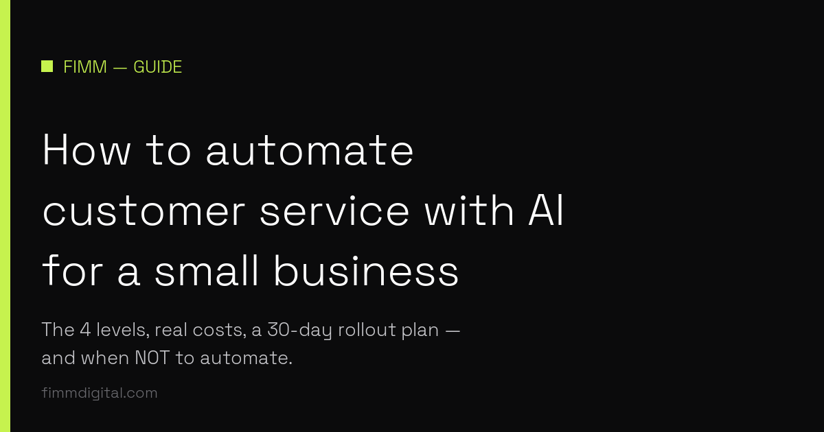 How to Automate Customer Service with AI for Small Business